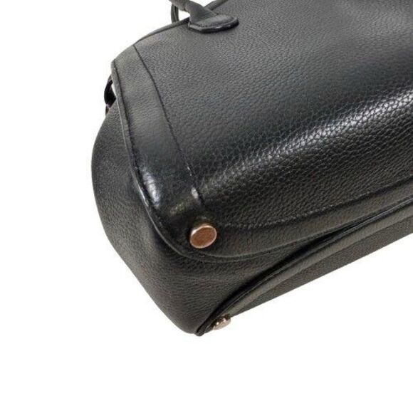 Kate Spade Knott Pebble Leather 2-Way Medium Satchel Black Handbag Shoulder Bag - Picture 13 of 16